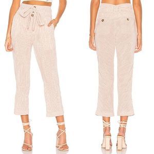 Free People Rumors Yarn Dye Harem Pant with Belt